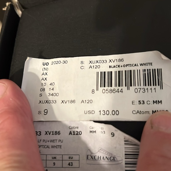 AX Armani exchange leather sneakers - Picture 4 of 5